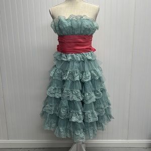 Betsy Johnson Mini Tulle and Lace Tea Party Dress Sz 6